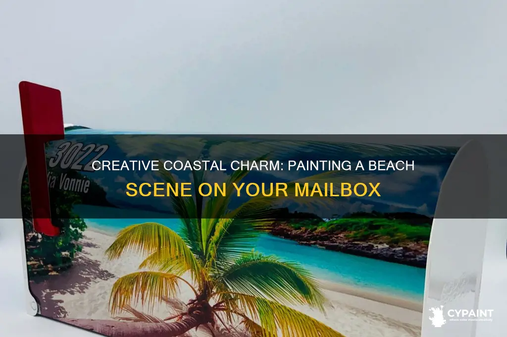 how to paint beach scene on mailbox