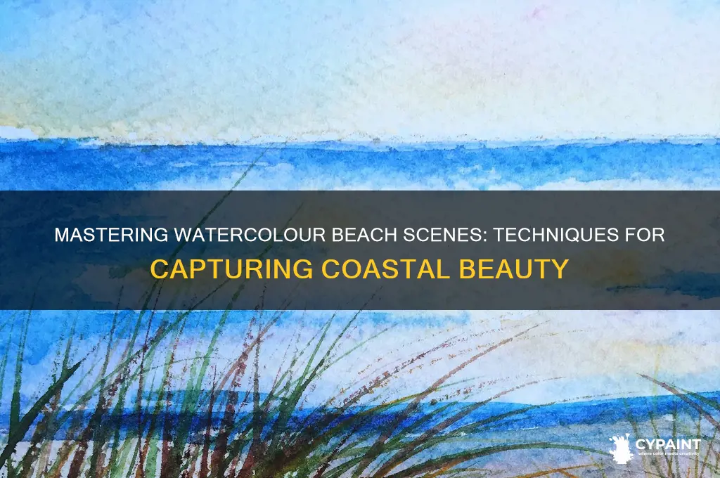 how to paint beach scenes in watercolour