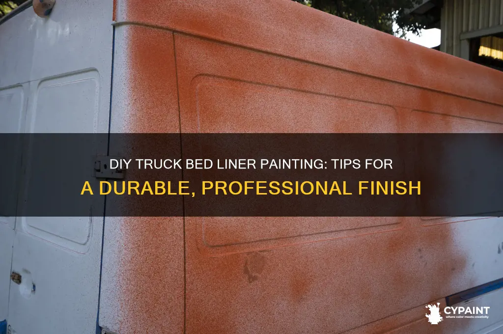 how to paint bed liners for trucks