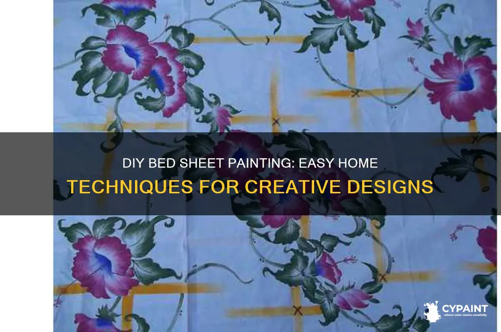 how to paint bed sheet at home