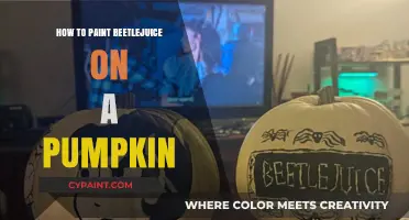 Spooky DIY: Painting Beetlejuice on Your Halloween Pumpkin