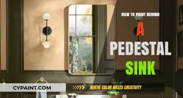 Mastering the Art: Painting Behind a Pedestal Sink Effortlessly