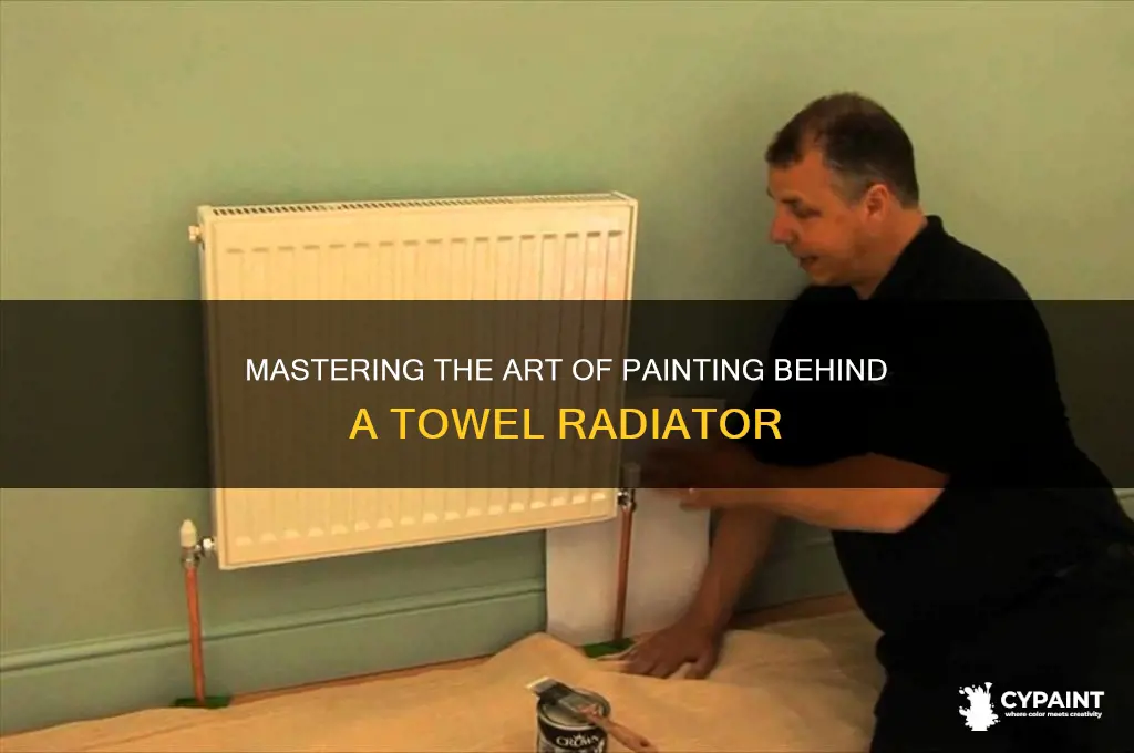 how to paint behind a towel radiator