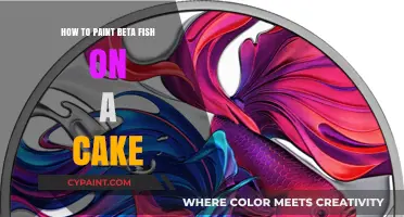 Creative Cake Decorating: Painting Vibrant Beta Fish Designs on Cakes