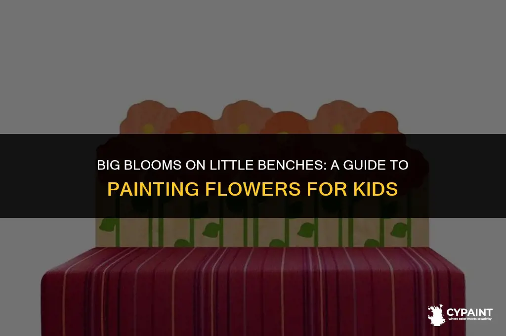 how to paint big flowers on a child
