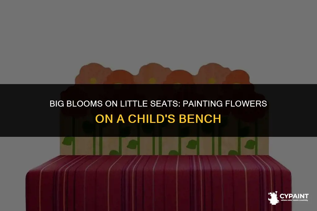 how to paint big flowers on a child