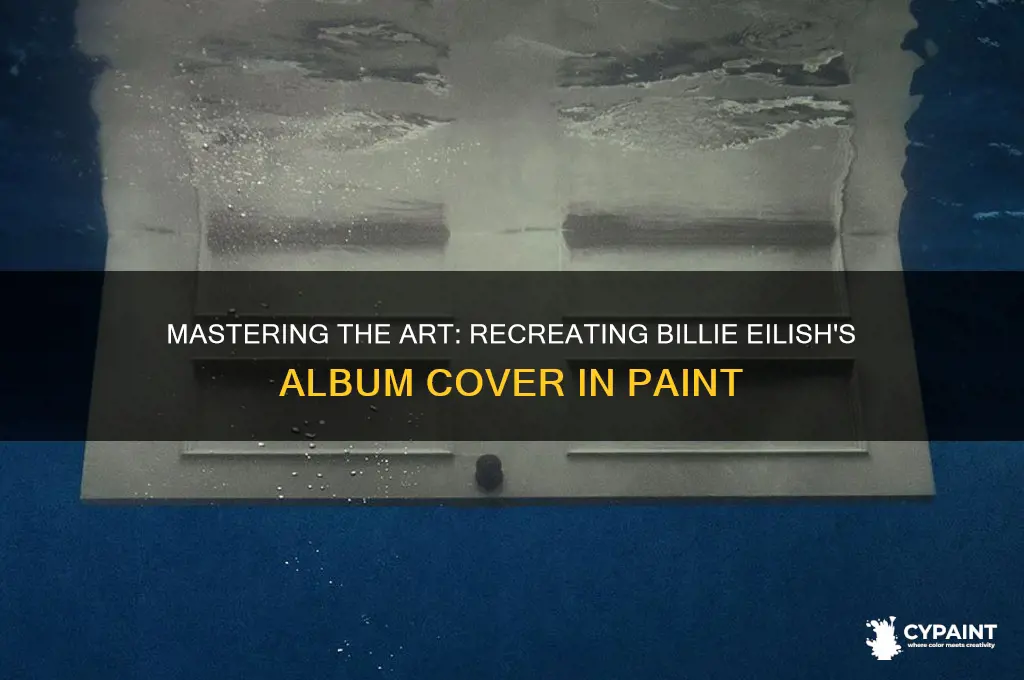 how to paint billie eilish album cover