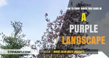 Capturing the Essence: Painting Birch Trees in a Purple Landscape