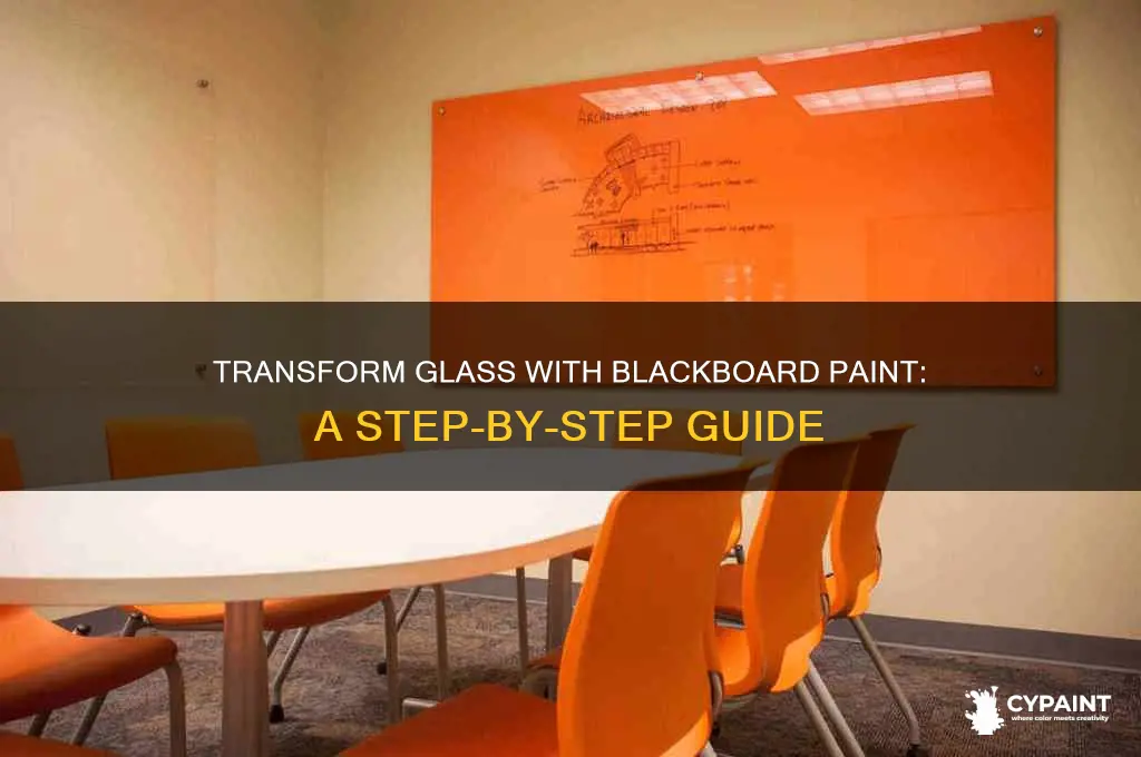 how to paint blackboard paint on glass