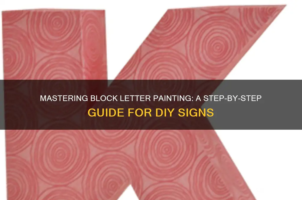 how to paint block letters for a sign
