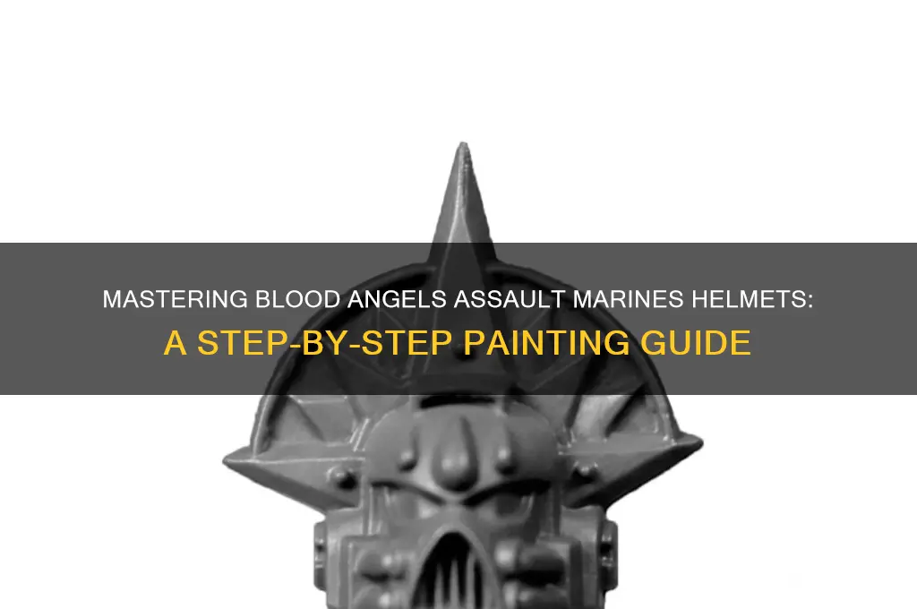 how to paint blood angels assault marines helmets