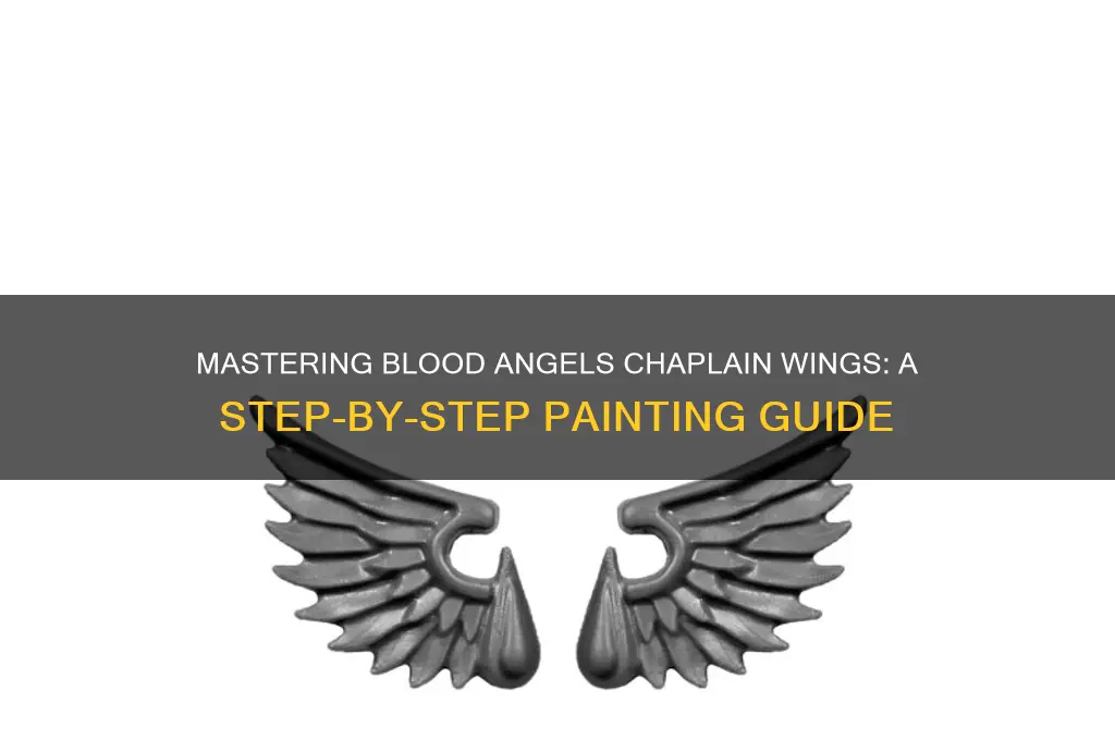how to paint blood angels chaplain wings