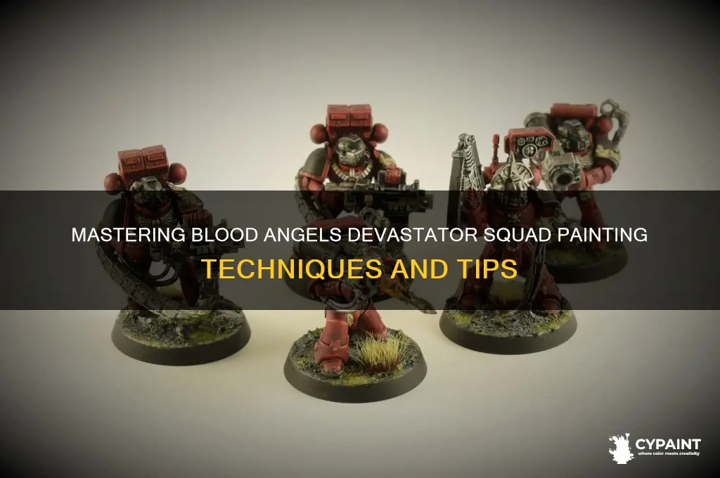 how to paint blood angels devastator squad