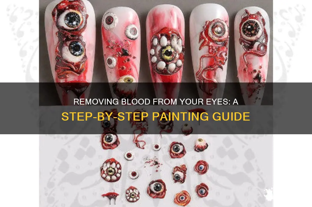 how to paint blood out of your eyes