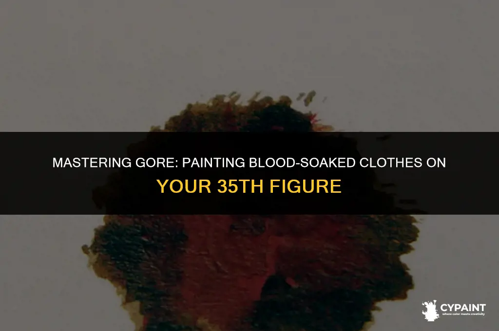 how to paint blood soaked clothes on a 35th figure
