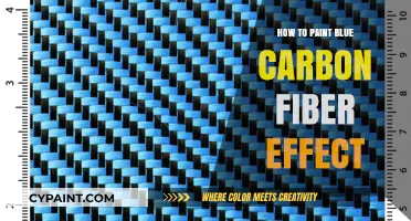 Mastering the Art of Painting a Realistic Blue Carbon Fiber Effect