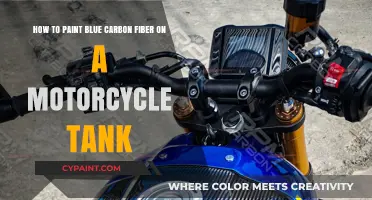 Mastering the Art of Blue Carbon Fiber Motorcycle Tank Painting