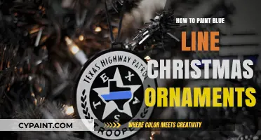 Creative Blue Line Christmas Ornaments: Easy DIY Painting Guide