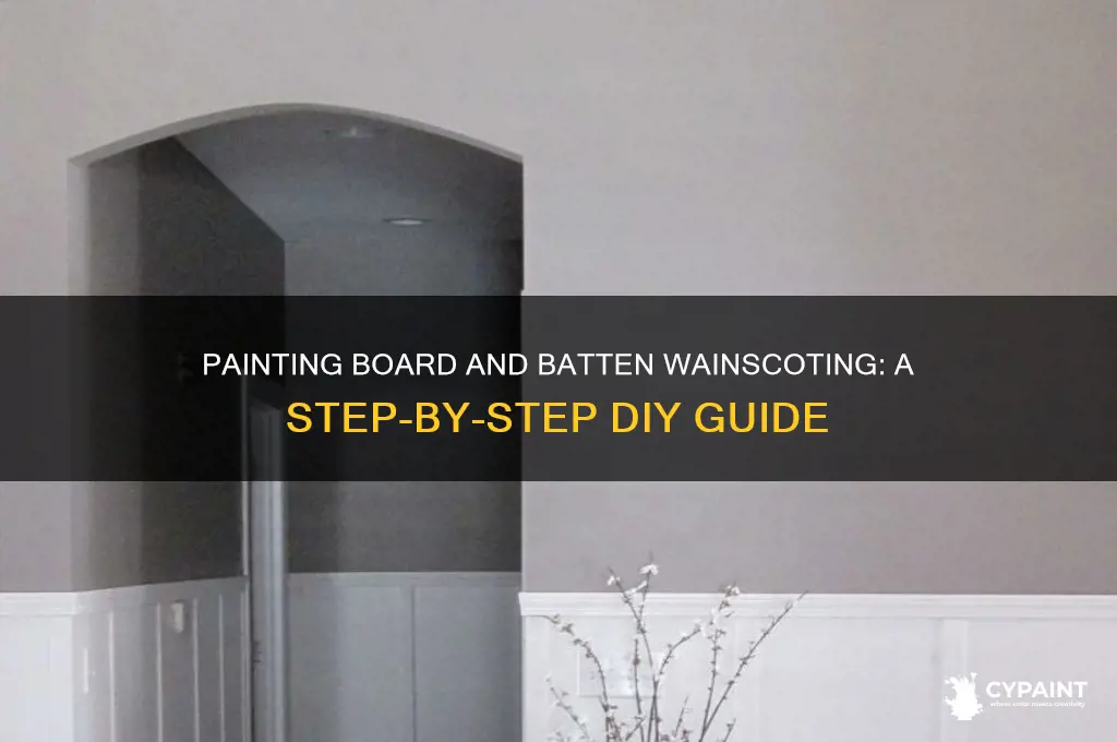 how to paint board and batten wainscoting