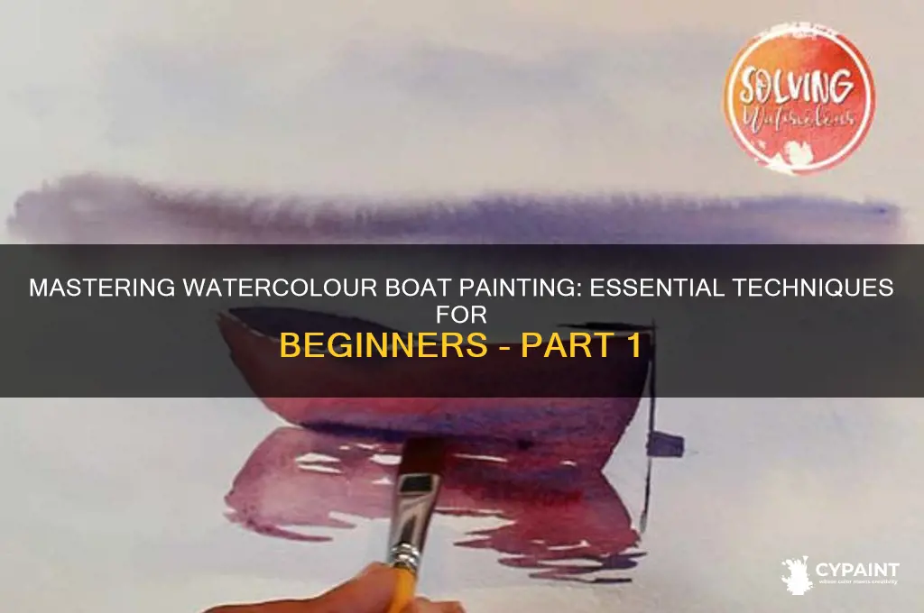 how to paint boats in watercolour part 1