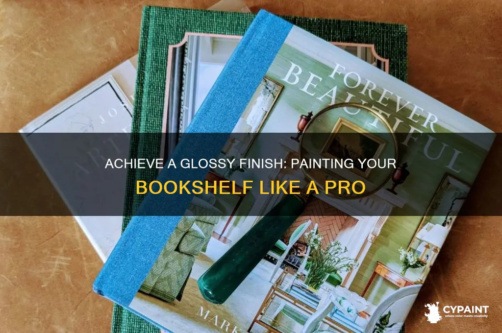 how to paint bookshelf so it is glossy