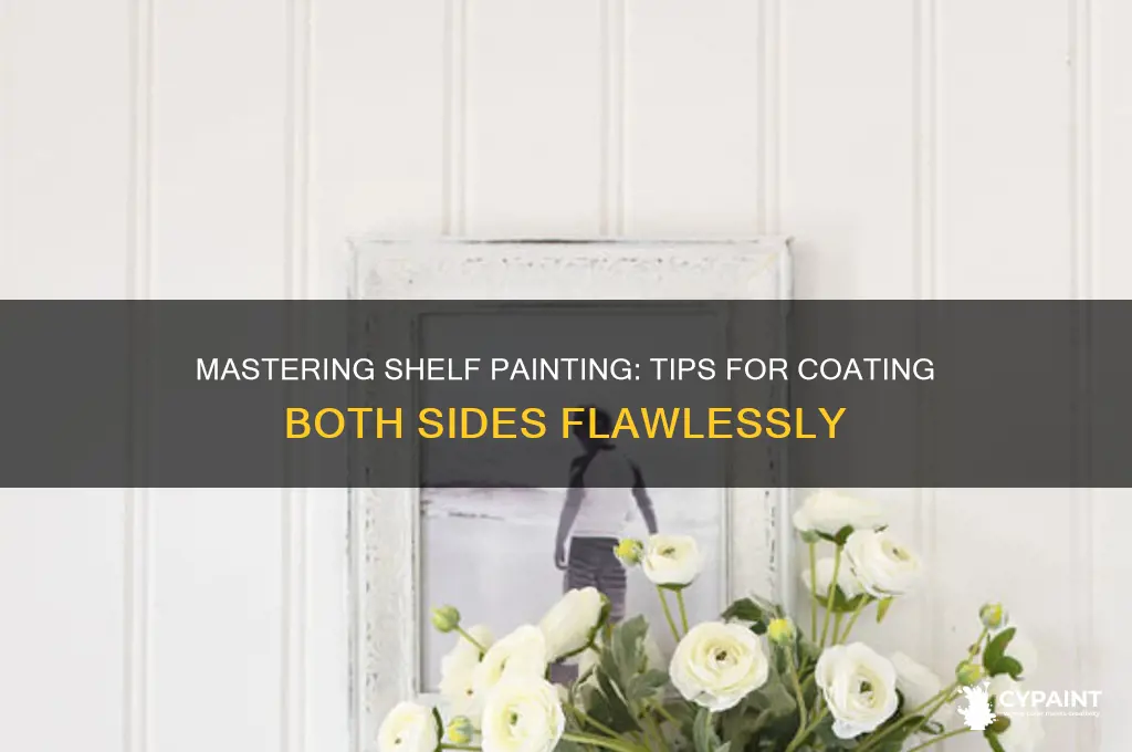how to paint both sides of a shelf