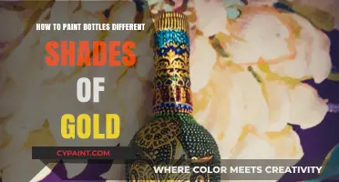 Gilded Glass: Mastering Various Gold Shades for Bottle Painting