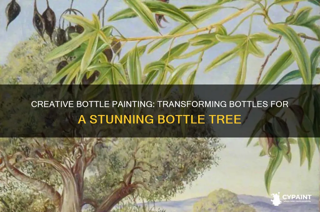 how to paint bottles for bottle tree