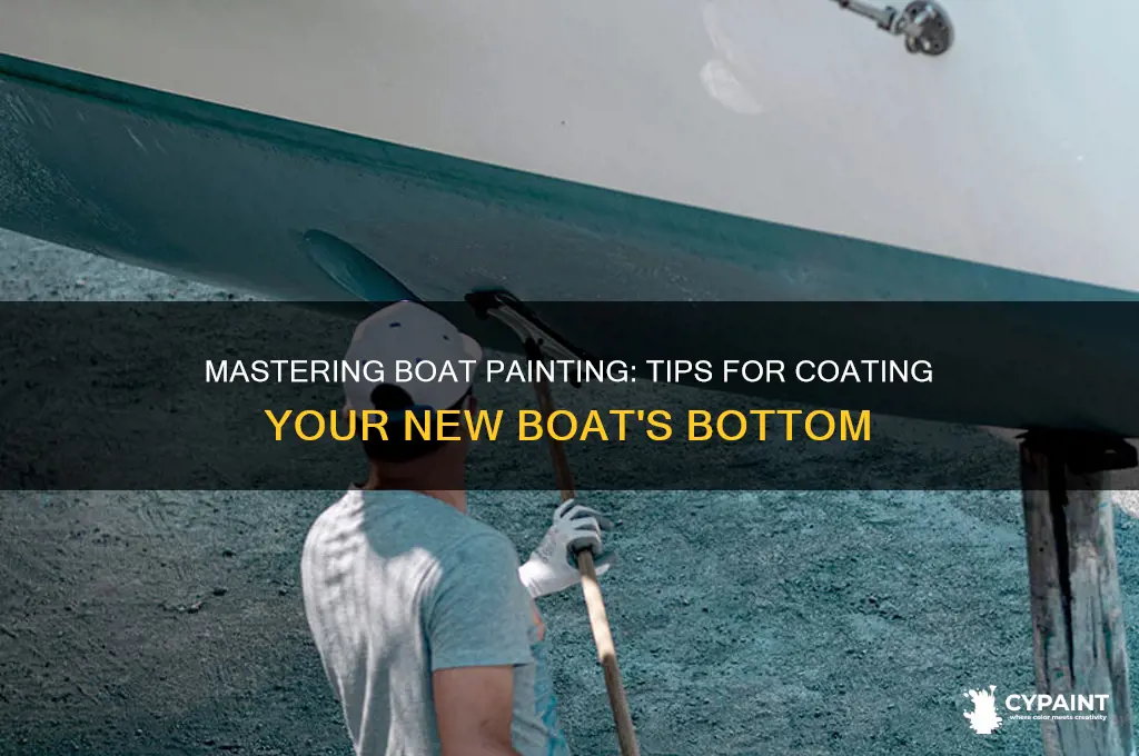 how to paint bottom of new boat