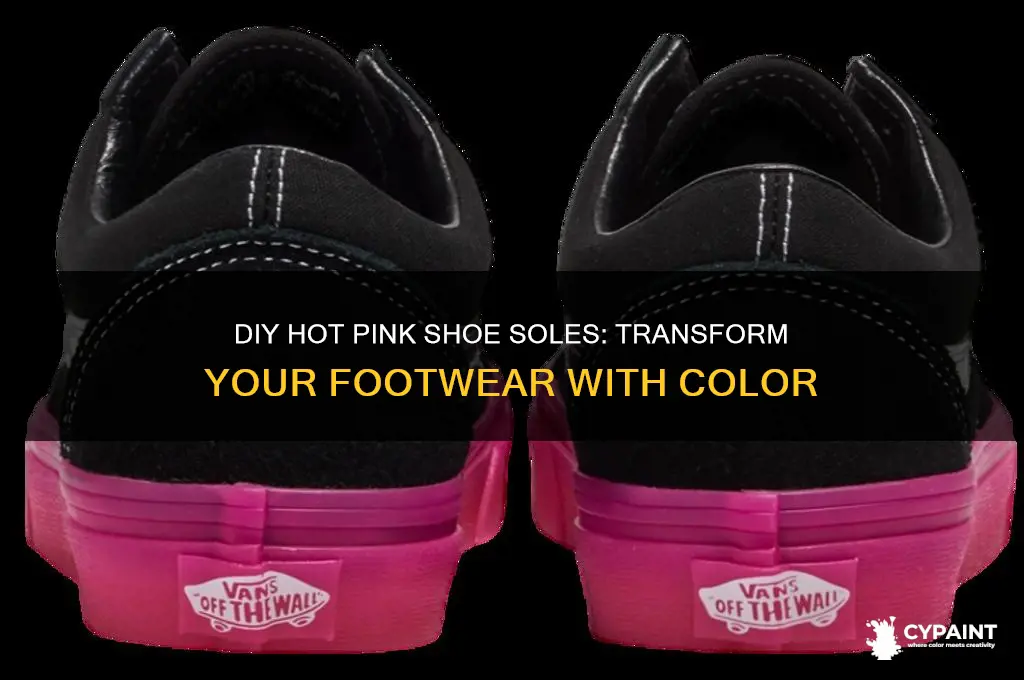how to paint bottom of shoes hot pink