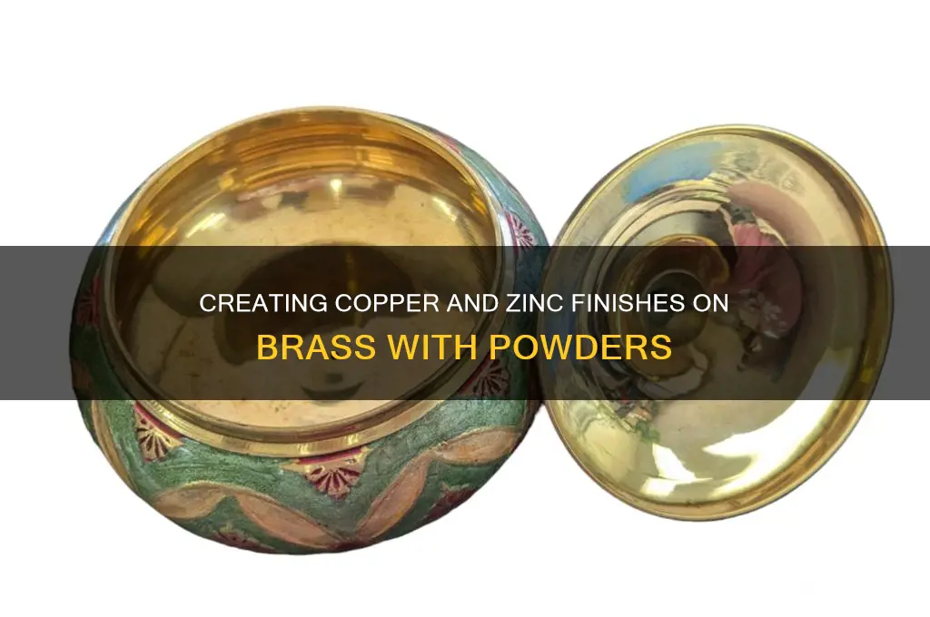 how to paint brass with copper and zinc powders