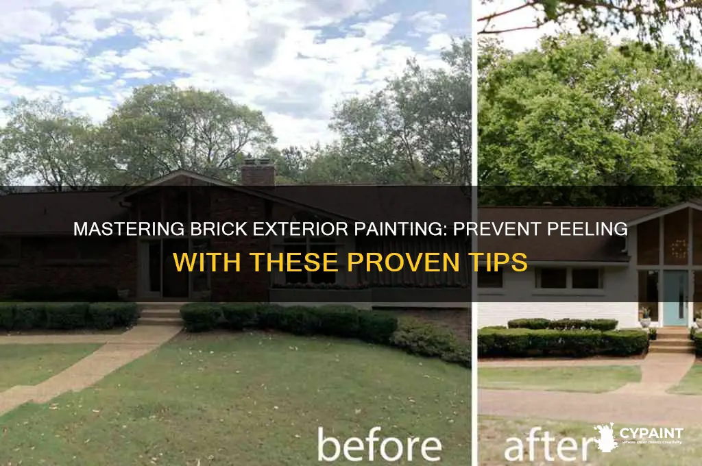 how to paint brick exterior without peeling
