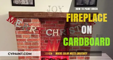 DIY Cardboard Brick Fireplace: Easy Painting Tutorial for Realistic Look