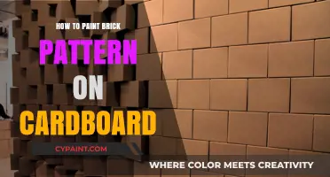 Mastering Brick Patterns: Easy Cardboard Painting Techniques for Beginners
