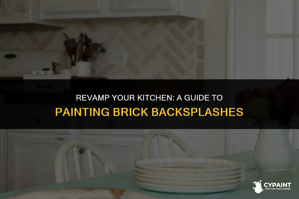 how to paint brick that is my backsplash in kitchen