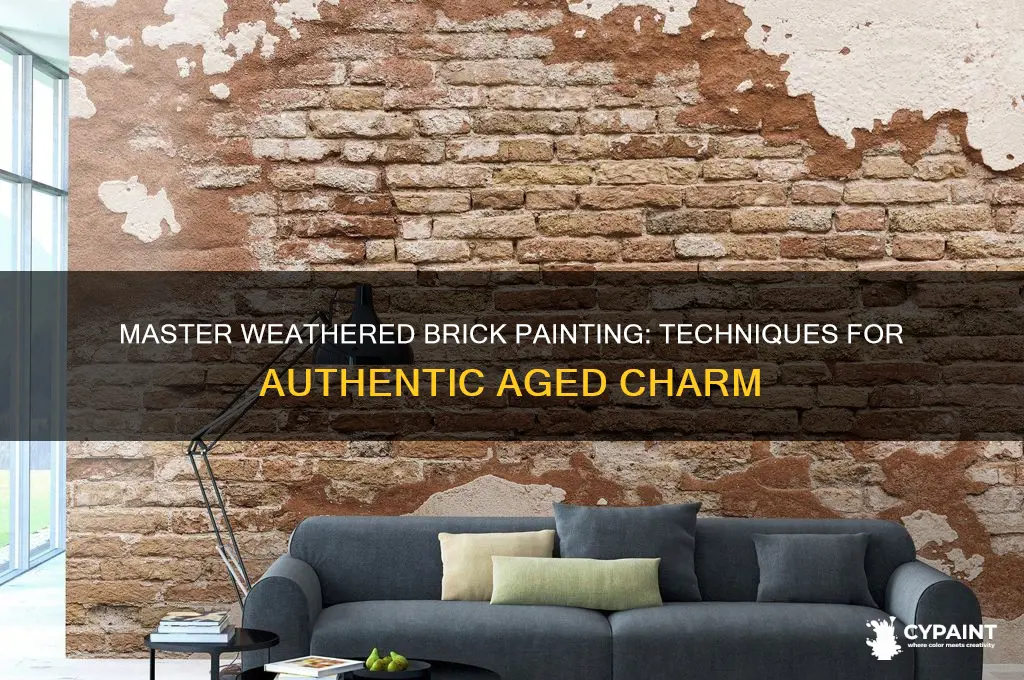 how to paint brick to look weathered