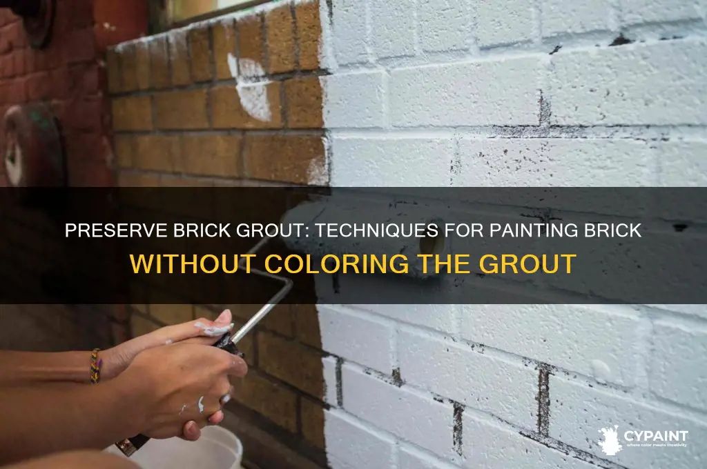 how to paint brick without painting grout