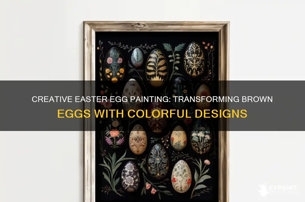how to paint brown eggs for easter