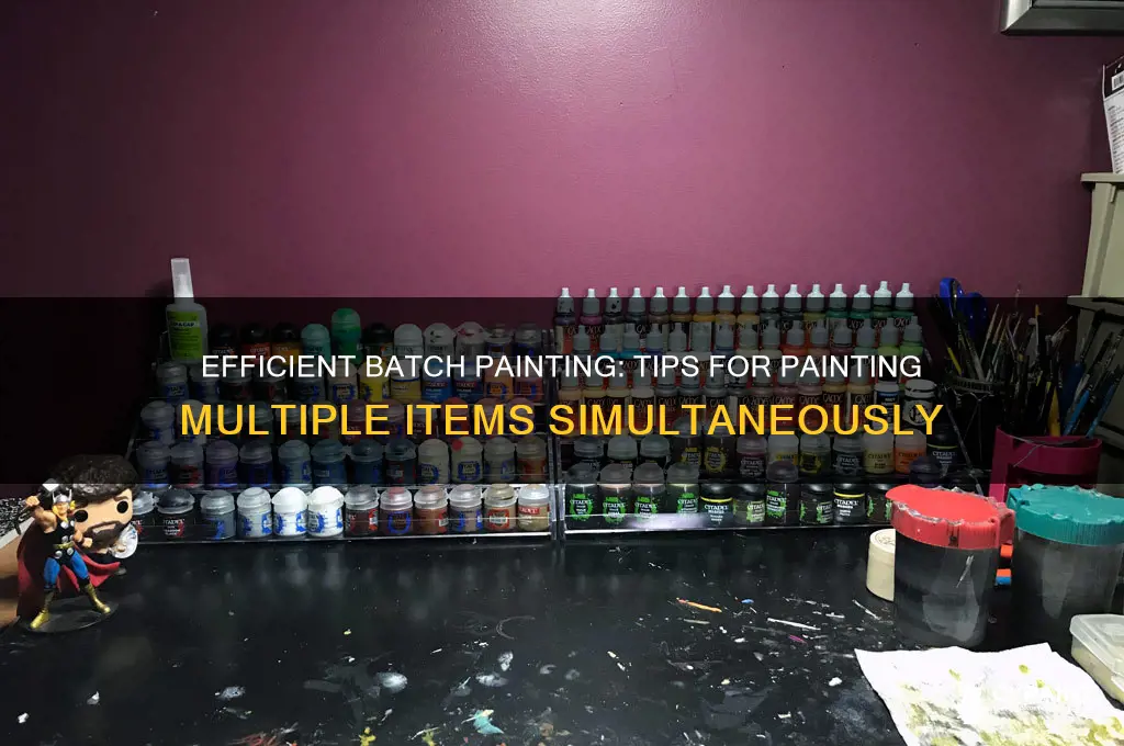 how to paint bucket many items at once