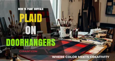Buffalo Plaid Door Hangers: Easy Painting Tutorial for Beginners