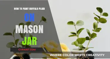 DIY Buffalo Plaid Mason Jar: Easy Painting Tutorial for Rustic Charm