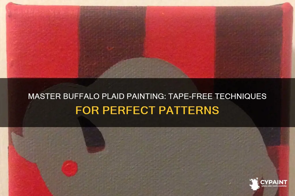 how to paint buffalo plaid without tape