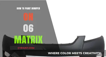 DIY Guide: Painting Your 2006 Toyota Matrix Bumper Like a Pro