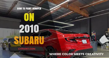 DIY Guide: Painting Your 2010 Subaru Bumper Like a Pro