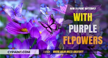 Painting Purple Flowers with Butterflies: A Step-by-Step Guide