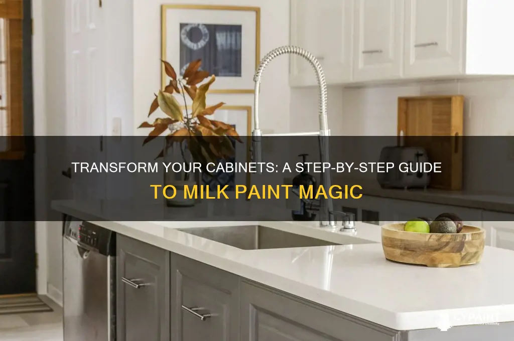how to paint cabnits with milk paint
