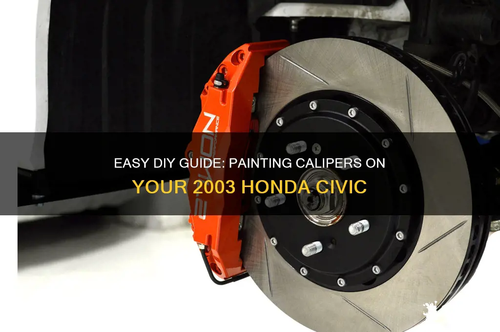 how to paint calipers on a 2003 honda civic