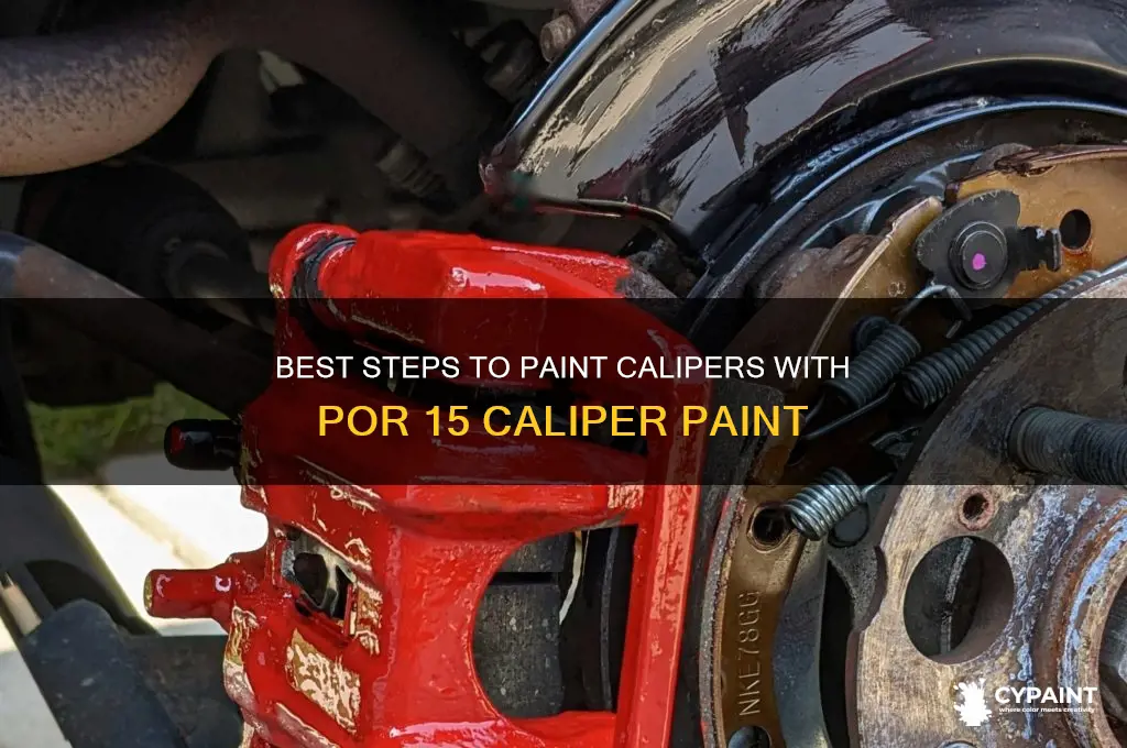 how to paint calipers with por 15 caliper paint