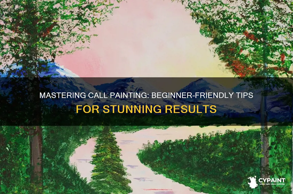 how to paint calls as a beginner