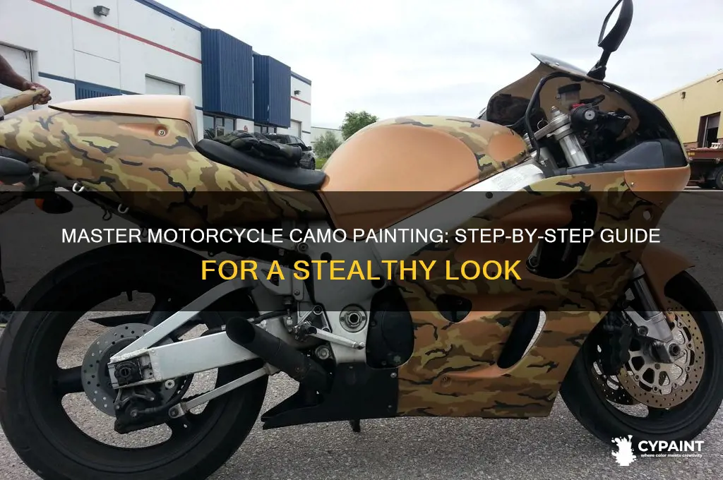 how to paint camo on a motorcycle